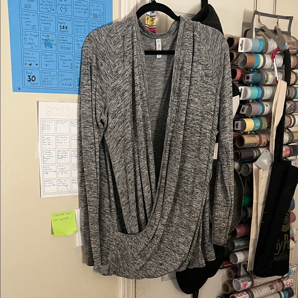 Latched Mama Heather Gray Women's Cardigan